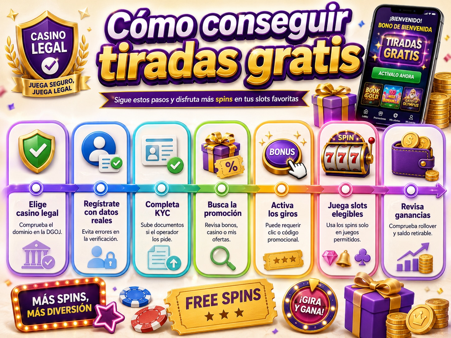 Mejores Tiradas Gratis Casino España Sin Depósito y Legales – junio 2026